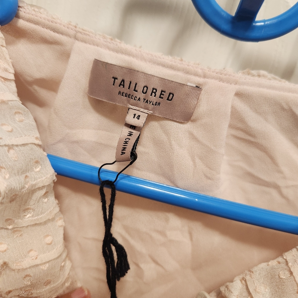 Rebecca taylor silk blend top size 14 - Picture 2 of 7